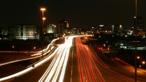A slow shutter photography of a highway to illustrate DTX media's timelapse video and photography services in Dallas, Texas