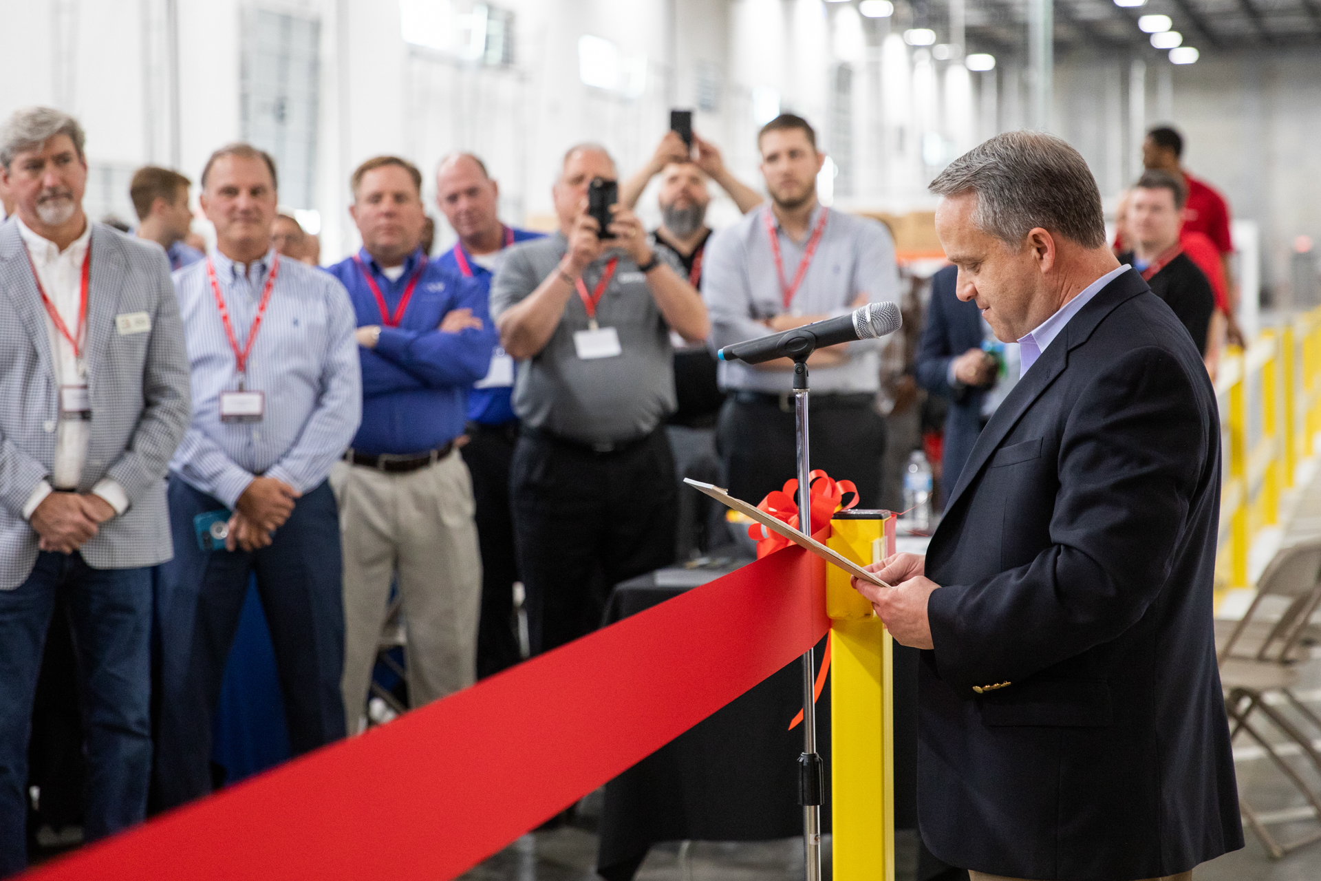 ev55 dallas ribbon cutting photography